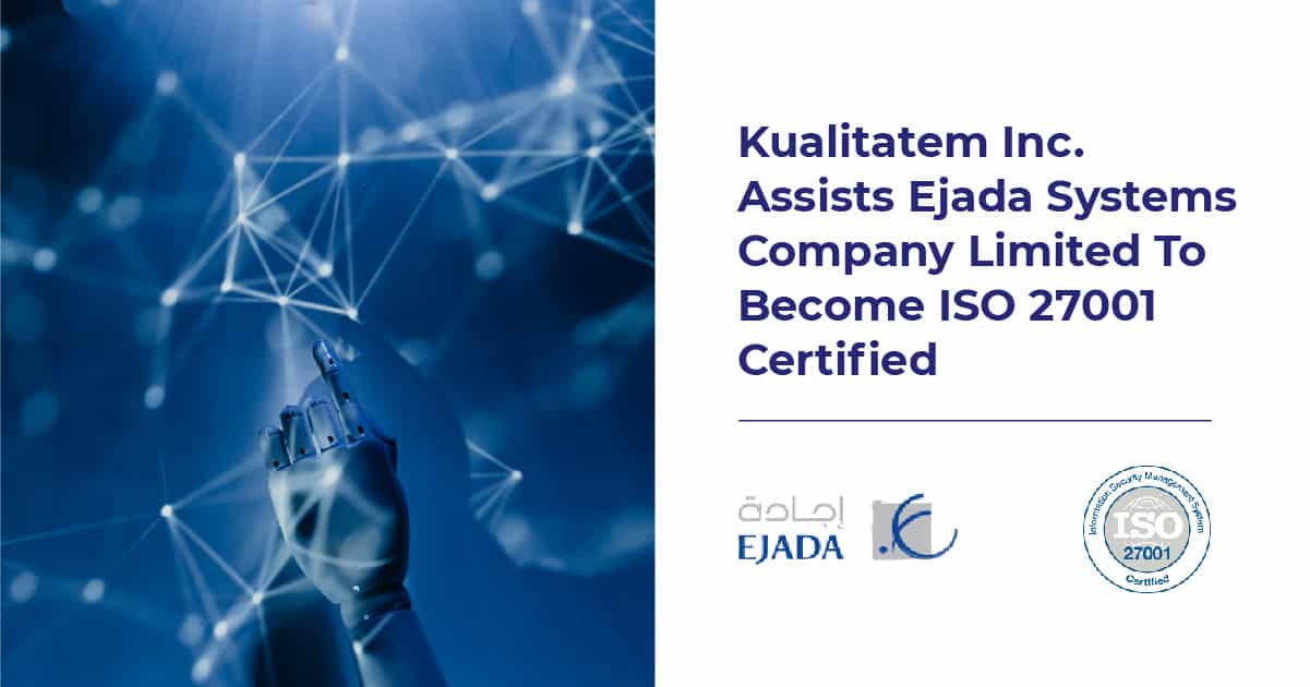 Kualitatem Assists EJADA in ISO Certification